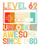 Discover Level 62 Unlocked Awesome Since 1960 62Th Birthday