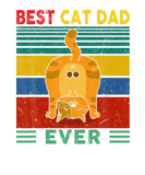 Discover Vintage Best Cat Dad Ever Bump Fit Fathers Day