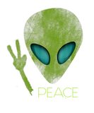 Discover Alien Peace Cool Funny Cute UFO Lover Birthday Gif