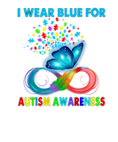 Discover Butterfly I Wear Blue For Autism Awareness