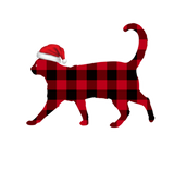Discover Cat Red Plaid Funny Xmas gift