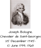 Discover Joseph Bologne, Chevalier de Saint-Georges 1768