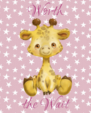 Discover Worth the Wait baby Giraffe pink