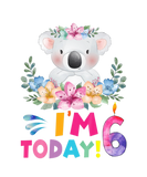Discover Kids I Am 6 Today Koala Birthday Party Girl 6Th Bi