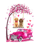 Discover Poodle On Swing Truck With Hearts Cute Valentine's