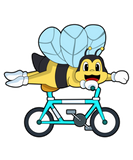 Discover Bee with Bicycle Sleeveless