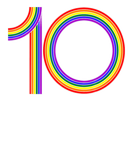 Discover Funny 10Th Birthday Gift Cute 10 Year Old Rainbow