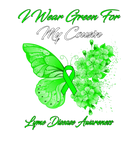 Discover Butterfly I Wear Green For My Cousin Lyme Disease