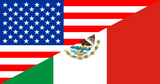 Discover united states america mexico half flag usa country