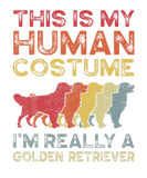 Discover Retro Vintage Human Costume Golden Retriever Dog O