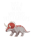 Discover JUST A MAN WHO LOVES TRICERATOPS!