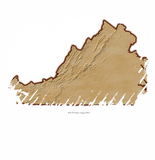 Discover Relief Map of Virginia