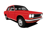 Discover Red Datsun Bluebird 1600 (510)