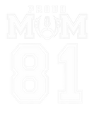 Discover Custom Proud Football Mom Number 81 Personalized F