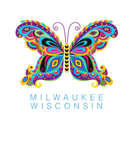 Discover Milwaukee Wisconsin Souvenir Butterfly Graphic