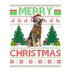 Discover Xmas Lighting Santa Hat Ugly Border Terrier Christ