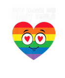 Discover You Make My Heart Smile Rainbow Flag LGBT Support