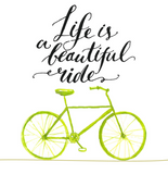 Discover Life Is A Beautiful Ride Lime Green