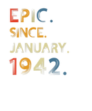 Discover Epic Since January 1942 80 Years Old 80 Birthday