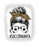 Discover Bleached Soccer Aunta Life Messy Bun Leopard Mothe