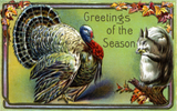 Discover Squirrel and Turkey Vintage Thanksgiving