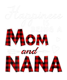 Discover Happiness Is Being A Mom And Nana Buffalo Plaid An