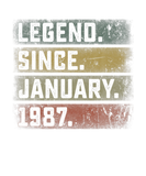 Discover Legend Since January 1987 35Th Birthday Mens 35 Ye