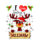 Discover Womens I Love Being A Meemaw Reindeer Christmas Fu