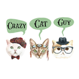 Discover Funny Crazy Cat Guy Persian Cats Dude Dad Gift