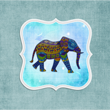 Discover Boho Blue Elephant