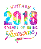 Discover Vintage 2018 Tie Dye 4 Years Old Being Awesome 4Th