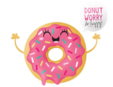 Discover Cool Black Girls t Donut Worry Be Happy