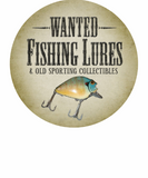 Discover WANTED poster - old fishing lures and collectibles
