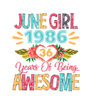 Discover Womens June Girl Apparel 1986 36 Years Of Being Aw