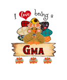 Discover Womens I Love Being A Gma Turkey Plaid Flower Than