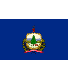 Discover Blue Flag and Coat of Arms of Vermont