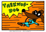 Discover Midge "TAEKWON-DOG" Womens Twofer Sheer