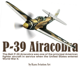 Discover Aviation Art  “P-39 Airacobra"