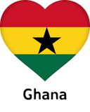 Discover Heart - Ghana Flag