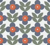Discover Cute blue,red,retro,floral pattern,vintage,chic, S