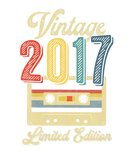 Discover Retro Vintage 2017 Cassette Tape 5Th Birthday Musi