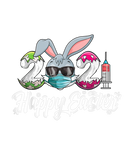 Discover Happy Easter Day 2022 Bunny Wearing Mask Colorful
