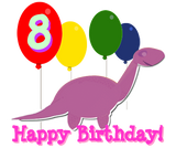 Discover Happy Birthday Dinosaur 8 Years Balloons