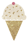 Discover Cute Glitter Ice Cream Cone Vintage Nostalgic