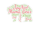Discover Mama Bear Word Cloud Christmas Bear Graphic