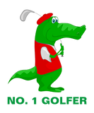 Discover Crocodile Cartoon Golfer