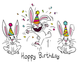 Discover Happy Hoppy Birthday Bunny Rabbits Wo