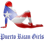 Discover Puerto Rican Girl Silhouette Flag Polo
