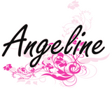 Discover Angeline Artistic Name Design with Flowers