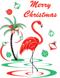Discover Red Christmas Flamingo Merry Christmas